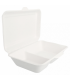 Box rect. 2 compart. 16,5x22,5x6,4 cm - blanco