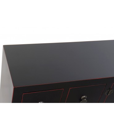 Mueble TV oriental negro