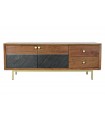 Mueble TV acacia 130x42x49 cm