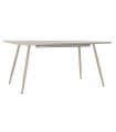 Mesa comedor extensible 160x90x76