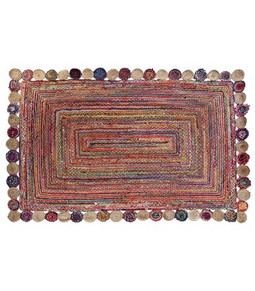 Alfombra multicolor yute 200x290x1cm