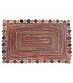 Alfombra multicolor yute 200x290x1cm