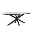 Mesa comedor mango y metal 200x100x76 cm