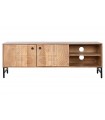 Mueble TV acacia 145x40x45 cm