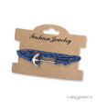 Pulsera marinera con ancla