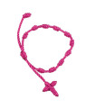 Pulsera Rosario rosa